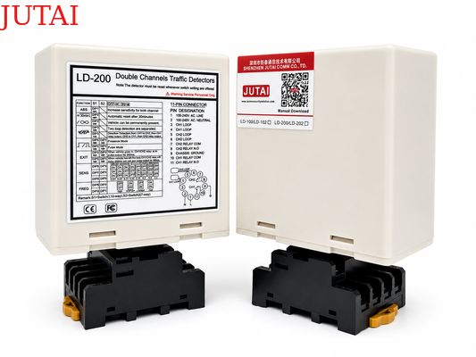 Detektor kendaraan dual loop untuk loop berdekatan dengan 4 tingkat frekuensi dan desain anti interferensi